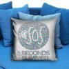 5SOS 5 Seconds of Summer Floral Pillow case