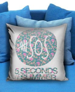 5SOS 5 Seconds of Summer Floral Pillow case