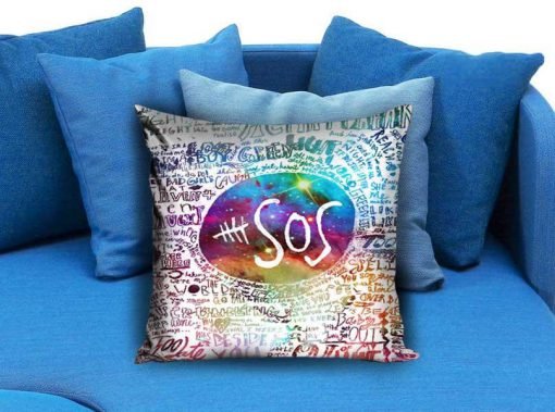 5 Second Of Summer quotes collage Pillow Case