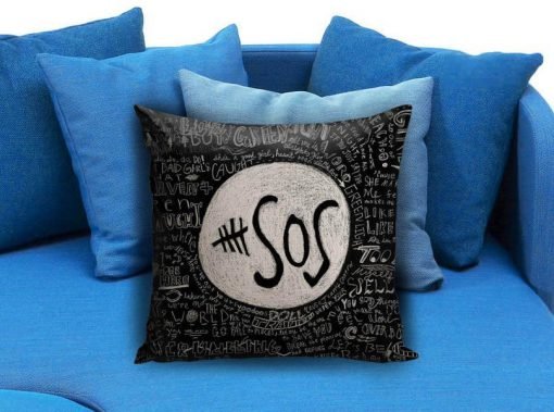 5 Seconds Of Summer Collage Quote Pillow Case