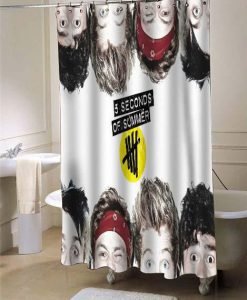 5 seconds of summer she looks so perfect shower curtain customized design for home decor