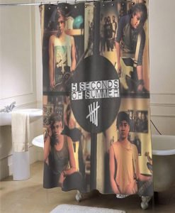 5sos 5 second of summer somewhere new shower curtain customized design for home decor