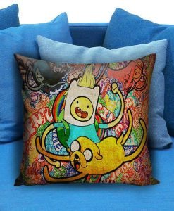 Adventure Time Jack And Finn painting art Pillow case