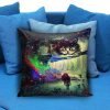 Alice in Wonderland and Cheshire Cat Pillow case