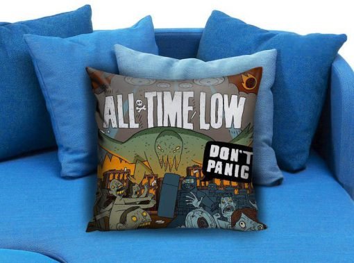 All Time Low Dont Panic All Time Low To Live And Let Go Lyrics Pillow case