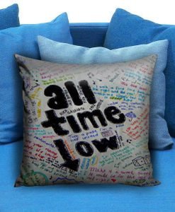 All Time Low Lyric Pillow Case