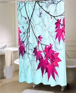 Aqua shower curtain customized design for home decor