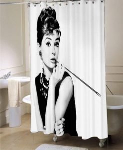 Audrey Hepburn ihomegift shower curtain customized design for home decor