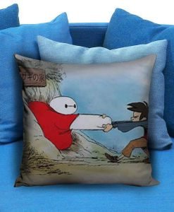 Baymax stuk in a hole Pillow case