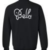 Bella sweatshirt back