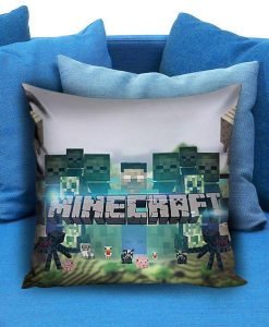 Brick Game 01 Minecraft Creeper Pillow case