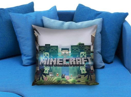 Brick Game 01 Minecraft Creeper Pillow case