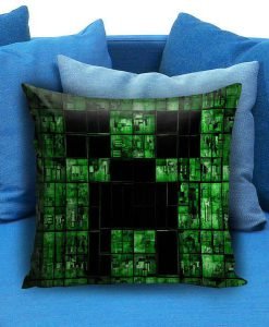 Brick Game Minecraft Creeper Pillow case
