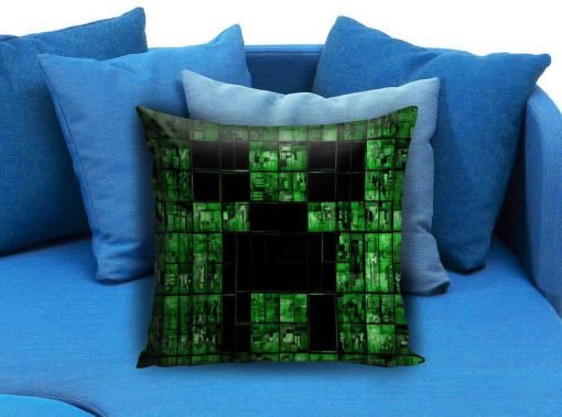 Brick Game Minecraft Creeper Pillow case