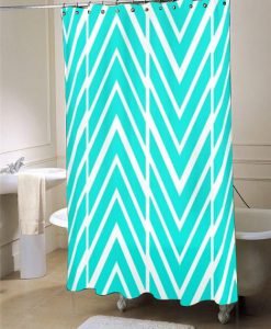 Bright Turquoise  shower curtain customized design for home decor