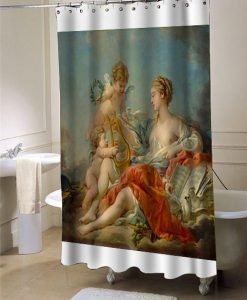 CafePress Francois Boucher  Allegory of Music shower curtain customized design for home decor
