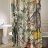 Vintage Octopus and Bathing Beauties shower curtain customized design for home decor