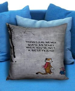 Calvin and Hobbes Quote Pillow case