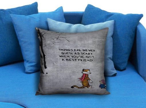 Calvin and Hobbes Quote Pillow case