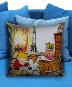 Calvin and Hobbes Reading Pillow case