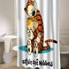 Calvin and Hobbes shower curtain customized design for home decor