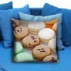 Colorful Macaroon Cookies Pillow Case