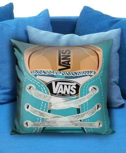 Cute blue teal Vans all star baby shoes Pillow case
