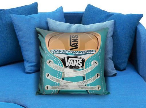 Cute blue teal Vans all star baby shoes Pillow case