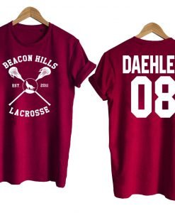 Teen Wolf shirt beacon hills tshirt DAEHLER 08 Tshirt Maroon