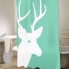 Deer Lucite Green  shower curtain customized design for home decor