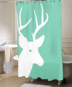 Deer Lucite Green  shower curtain customized design for home decor