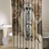 Delightful Style Friendly Cute Gentle Run freely Wildlife Animals Deer shower curtain customized design for home decor
