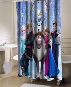 Disney frozen shower curtain customized design for home decor