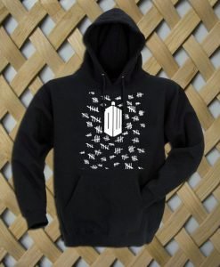 Doctor Who Tally Marks pullover Hoodie