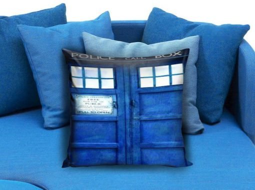 Doctor Who Tardis Police Public Call Box Pillow case