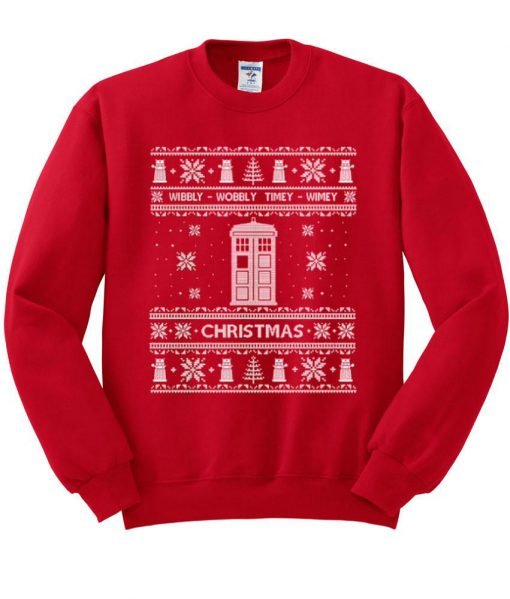 Dr Who ugly christmas sweater sweatshirt