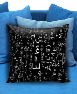 E=MC2 Albert Einstein Math Pillow case