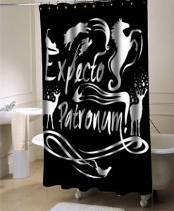Expecto patronum harry potter shower curtain customized design for home decor