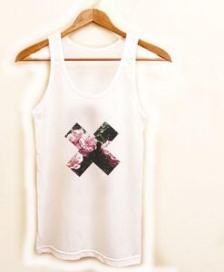 Floral X Muscle Tank top