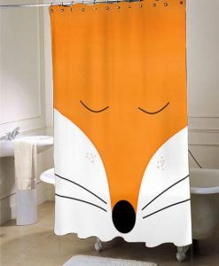 Fox  Animal Nature Tangerine   shower curtain customized design for home decor