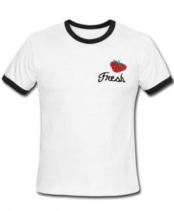 Fresh strawberry ringer t shirt