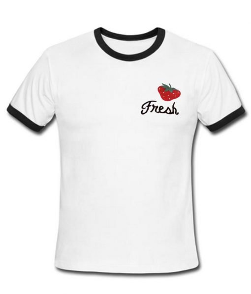 Fresh strawberry ringer t shirt