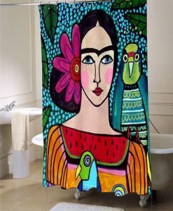 Frida Kahlo  shower curtain customized design for home decor