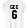 God 6 tshirt back