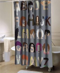 Harry Potter Alphabet shower curtain customized design for home decor