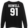 Howell 91 sweatshirt back