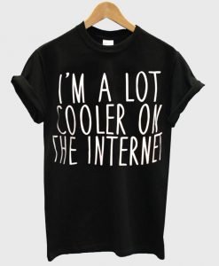 I'm a lot cooler on the internet T shirt