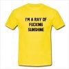 Im A Ray Of Fucking Sunshine Tshirt