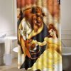 beast  Beauty  Disney shower curtain customized design for home decor