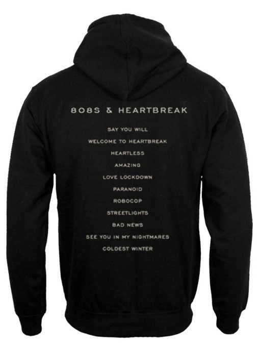 Kanye West 808S And HeartBreak Sand hoodie back